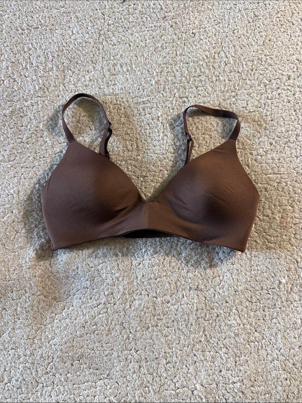 SKIMS Chocolate Brown Wireless Seamless Bra 32A